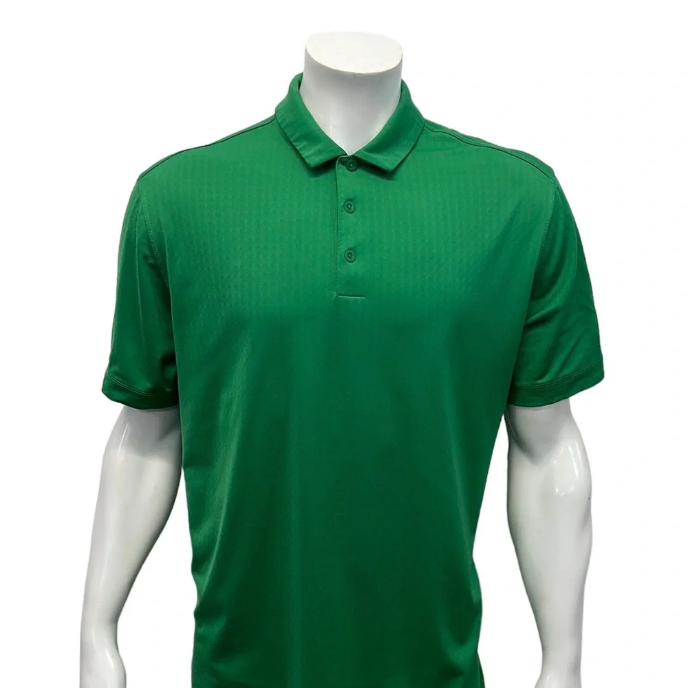 Nike Golf Dri Fit Tour Performance Masters Green Short Sleeve Polo Shirt Large